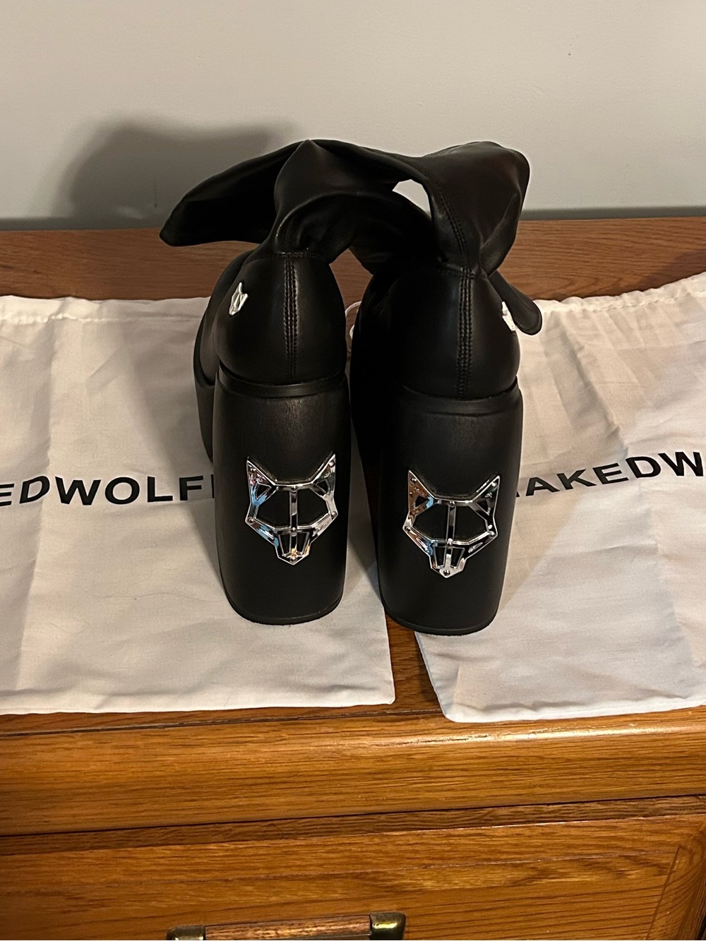 Naked Wolfe Spice Black Stretch Boots
